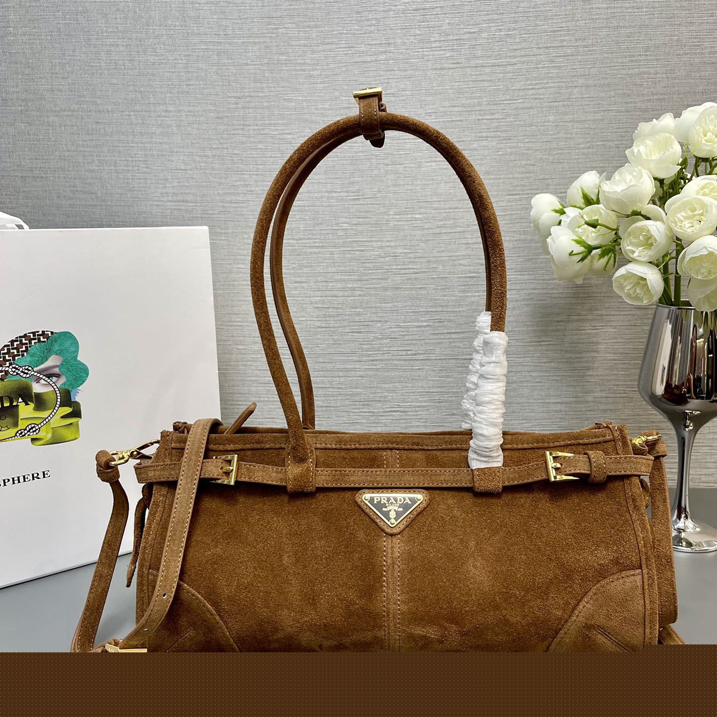 Pra*a top handle bags
